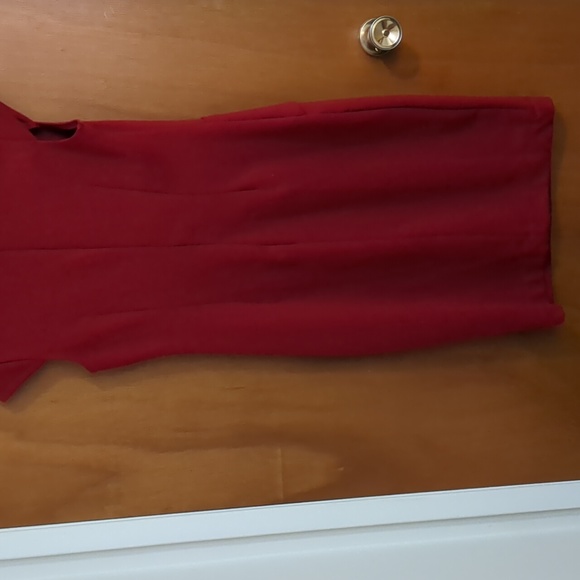 Red dress by Jacob size small fits 10 to 12 - Picture 4 of 7